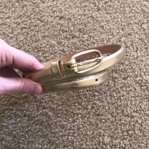 Jcrew gold skinny belt